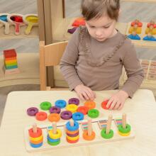 MASTERKIDZ Puzles Mācību Skaitīšana un Krāsas Montessori Šķirotājs