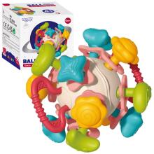 WOOPIE BABY mīkstā grabulīte 4in1 zobu sensorā rotaļlieta mazuļiem no 0m+