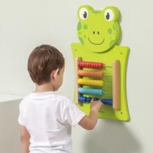 VIGA Wooden Manipulative Board Abacus Frog FSC Montessori Certificate