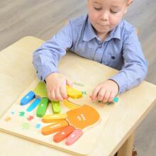 MASTERKIDZ деревянная обучающая доска для счета пальцев