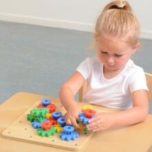 MASTERKIDZ Gears Собери свой собственный механизм Монтессори-доска