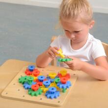 MASTERKIDZ Gears Собери свой собственный механизм Монтессори-доска