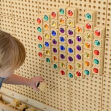 MASTERKIDZ Acrylic Colored Diamonds for STEM Science Board 72 Pieces