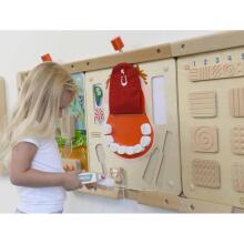 MASTERKIDZ Настенная сенсорная доска для гигиены полости рта Flex Montessori