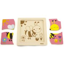 VIGA Handy Wooden Puzzle Bee