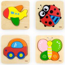 VIGA Baby's First Wooden Puzzle "Божья коровка"