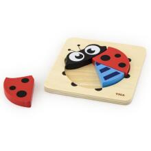 VIGA Baby's First Wooden Puzzle "Божья коровка"