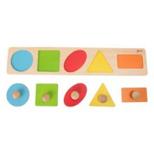 CLASSIC WORLD MONTESSORI Пазл для детей Изучаем формы Фигуры Цвета 7 шт.