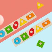 CLASSIC WORLD MONTESSORI Пазл для детей Изучаем формы Фигуры Цвета 7 шт.