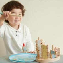 CLASSIC WORLD Wooden Fishing Game Set of 2 Rods 24 pcs.