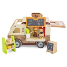VIGA Food truck Wooden Car Cafe Confectionery