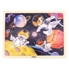VIGA Wooden Puzzle 24 pcs. Space Adventure