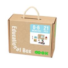 TOOKY TOY Box XXL Montessori Educational Box 6in1 Sensory 0-6 Months