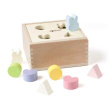 CLASSIC WORLD Stacking Shapes Wooden Sorter for Children 10 pcs.