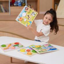VIGA koka puzle Montessori 2in1 puzles figūriņas Ferma