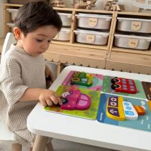 WOOPIE GREEN koka puzles transportlīdzekļi Montessori FSC