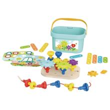 TOOKY TOY Монтессори-головоломка Колышки в коробке Стопки Нанизывание