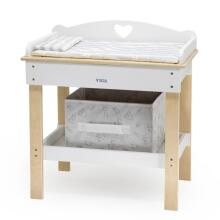 VIGA Wooden Changing Table 2in1 Bathtub for Dolls