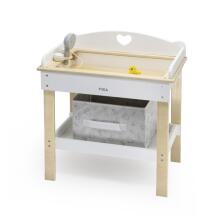 VIGA Wooden Changing Table 2in1 Bathtub for Dolls