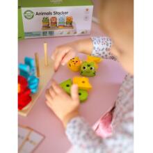 WOOPIE GREEN Монтессори-пазл «Животные-пирамидки» 27 шт. ЛСЦ