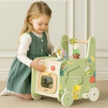 CLASSIC WORLD Wooden Kitchen 2in1 Pusher Removable Wheels