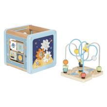 TOOKY TOY Wooden Cube Activity Space Sorter Maze