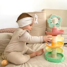 WOOPIE GREEN Wooden Ball Track Sensory Educational 6 pcs.
