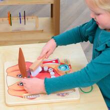 MASTERKIDZ Veselīgas mutes dobuma higiēnas apguve ar suņa piemēru — Montessori izglītojoša sienas tāfele