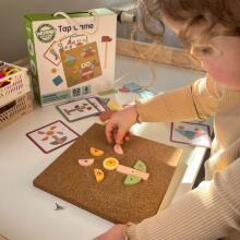 Woopie Green Art.249735  Wooden Nail with Hammer Puzzle 20 patterns 82 pcs.