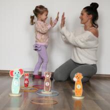 TOOKY TOY Деревянная игра на ловкость «Бросай в цель животных» 15 шт.