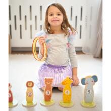 TOOKY TOY Koka prasmju spēles stīpas "Met mērķī" 15 gab.