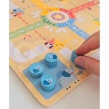 WOOPIE GREEN Galda spēles Loģika 2in1 Ludo ķīniešu valoda + Čūskas un kāpnes