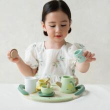 CLASSIC WORLD Wooden Tea Set 14 pcs.