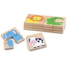 VIGA Wooden Magnetic Puzzle Animals Puzzle FSC Certificate