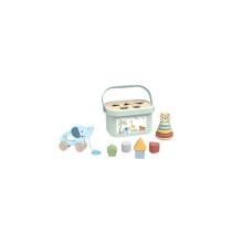 TOOKY TOY Box Sorter Box 3in1 Blocks Pyramid Elephant