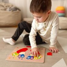 TOOKY TOY Развивающая деревянная головоломка Ноги Обучение счету и цветам