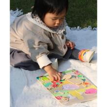 CLASSIC WORLD Wooden Puzzle Match Animals Farm