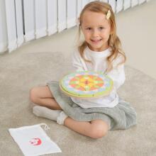 KLASISKĀ PASAULES Pasteļtoņu Mandala Montessori Puzle Mozaīkas Ziedi