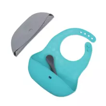 Bbluv Silicone Bib Art.250263 Blue/Grey