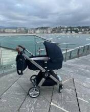 Arrue Ixo 2 Art.250628 Navy  Baby stroller with cradle