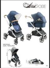 Arrue Obe Art.250630 Navy Baby stroller with cradle