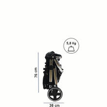 Arrue Ona Art.250633 Navy Baby stroller with cradle