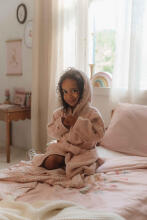 Little Dutch  Bathrobe Art.TE51054031 Fairy Blossom Bērnu mīksts halāts ar kapuci 74/80cm