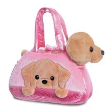 AURORA Fancy Pals plīša rotaļlieta labradors somiņā, 20 cm