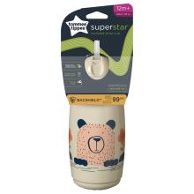 TOMMEE TIPPEE thermos-krūzīte INSULATED STRAW 266ml, 12m+, grey, 448013