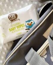 Pure Beginnings Organic Wipes Art.251275 Органические 100% биоразлагаемые влажные салфетки  с нежным ароматом лаванды, 64 шт.