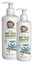 Pure Beginnings Kids Baby Wash Art.251277 bezziepju ādas mitrinošs, nomierinošs un atjaunojošs ķermeņa un matu mazgāšanas līdzeklis ar nomierinošu meža aromātu, 500 ml