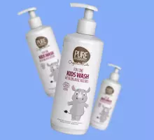 Pure Beginnings Kids Conditioner Shampoo Art.251283 шампунь-кондиционер без слез для детей с нежным ароматом малины, 250 мл