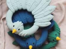 Natruba Rubber Rattle Art.251341  Прорезыватель из 100% натурального (природного) каучука