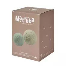 Natruba Rubber Sensory Balls Art.251351 Zobu graužāmais bumbas no 100% naturāla (dabas) kaučuka